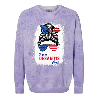 I'm Desantis Florida Governor 2024 US American Flag Colorblast Crewneck Sweatshirt