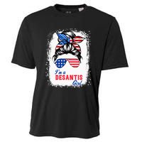 I'm Desantis Florida Governor 2024 US American Flag Cooling Performance Crew T-Shirt