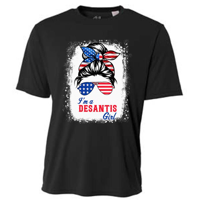 I'm Desantis Florida Governor 2024 US American Flag Cooling Performance Crew T-Shirt