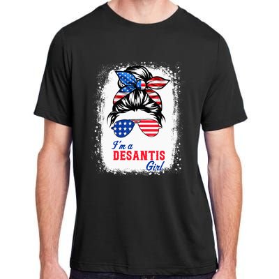 I'm Desantis Florida Governor 2024 US American Flag Adult ChromaSoft Performance T-Shirt