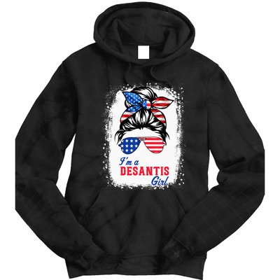 I'm Desantis Florida Governor 2024 US American Flag Tie Dye Hoodie