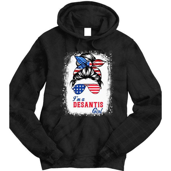 I'm Desantis Florida Governor 2024 US American Flag Tie Dye Hoodie