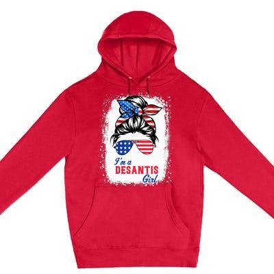 I'm Desantis Florida Governor 2024 US American Flag Premium Pullover Hoodie