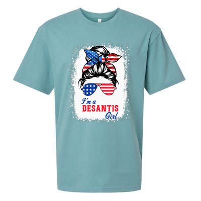 I'm Desantis Florida Governor 2024 US American Flag Sueded Cloud Jersey T-Shirt