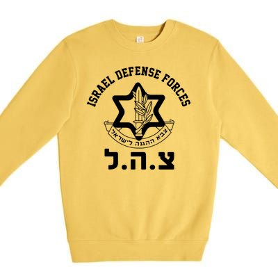 Israel Defense Forces Jewish Star Premium Crewneck Sweatshirt