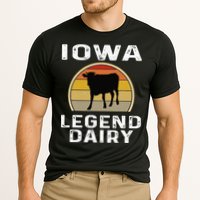 Iowa Dairy Farmer Legend Dairy Cow Cattle Funny Retro Sunset Cooling Performance Crew T-Shirt