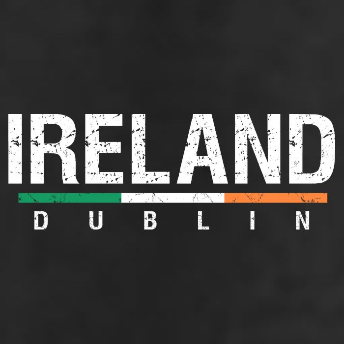 Ireland Dublin Flag 7 Panel Mesh Trucker Snapback Hat