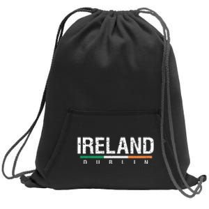 Ireland Dublin Flag Sweatshirt Cinch Pack Bag