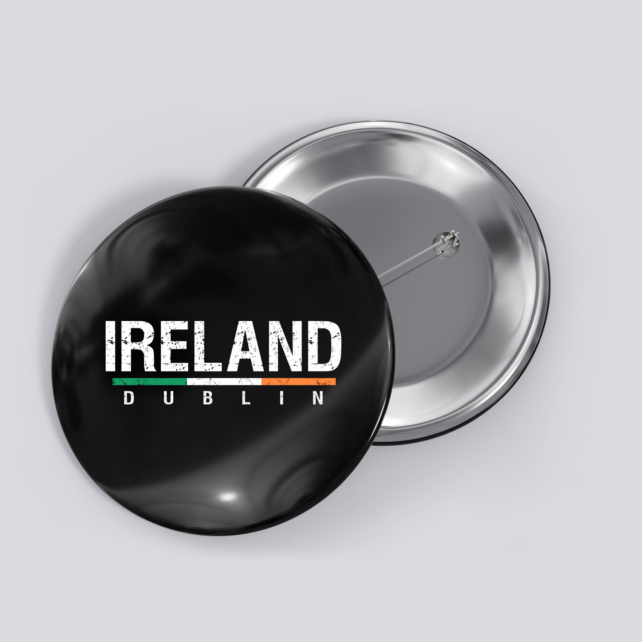 Ireland Dublin Flag Button