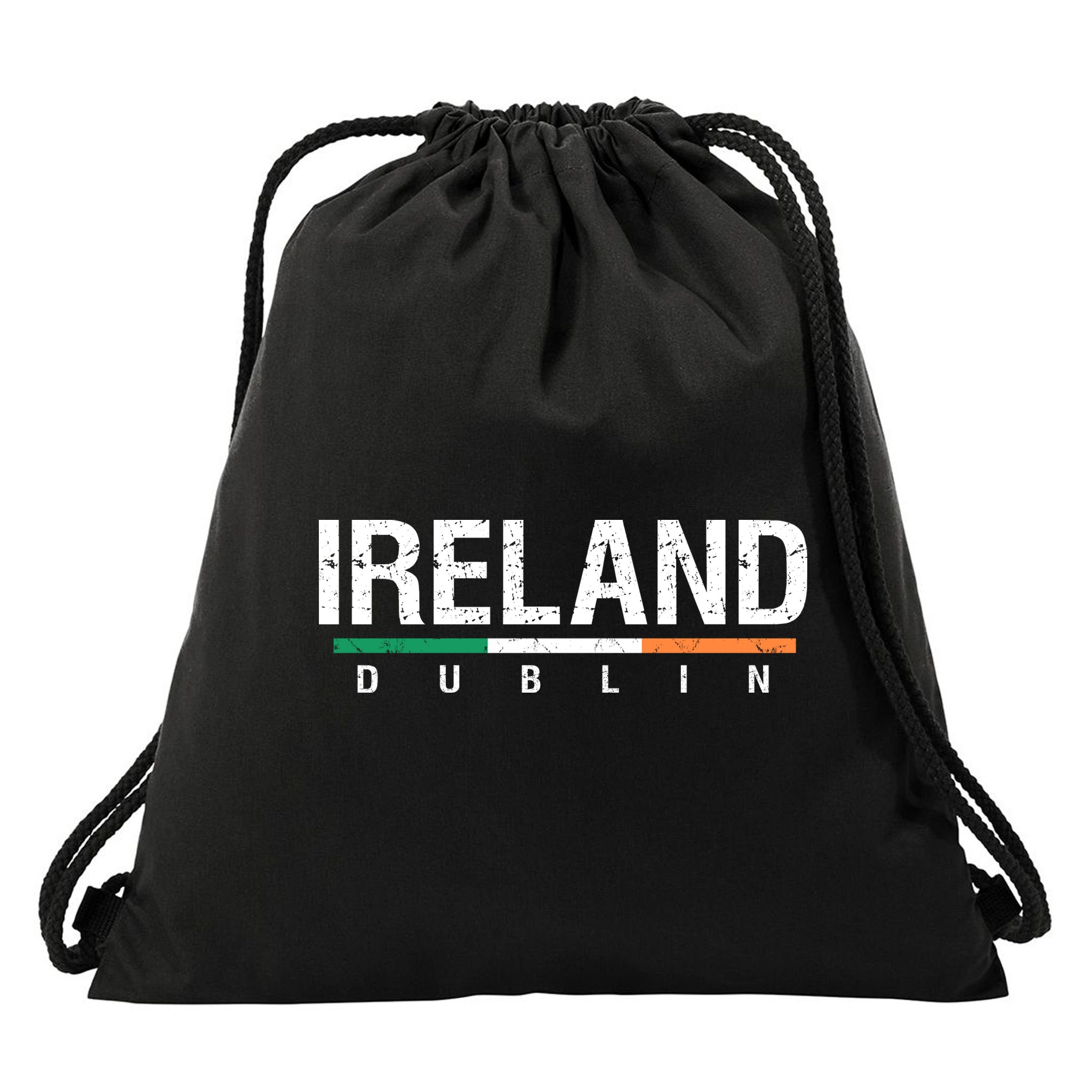 Ireland Dublin Flag Drawstring Bag