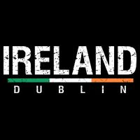Ireland Dublin Flag Drawstring Bag