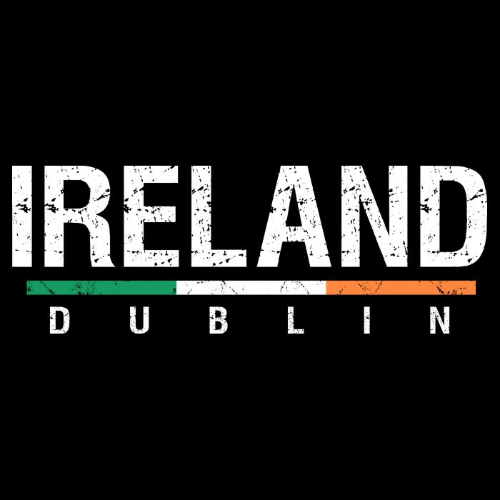 Ireland Dublin Flag Drawstring Bag