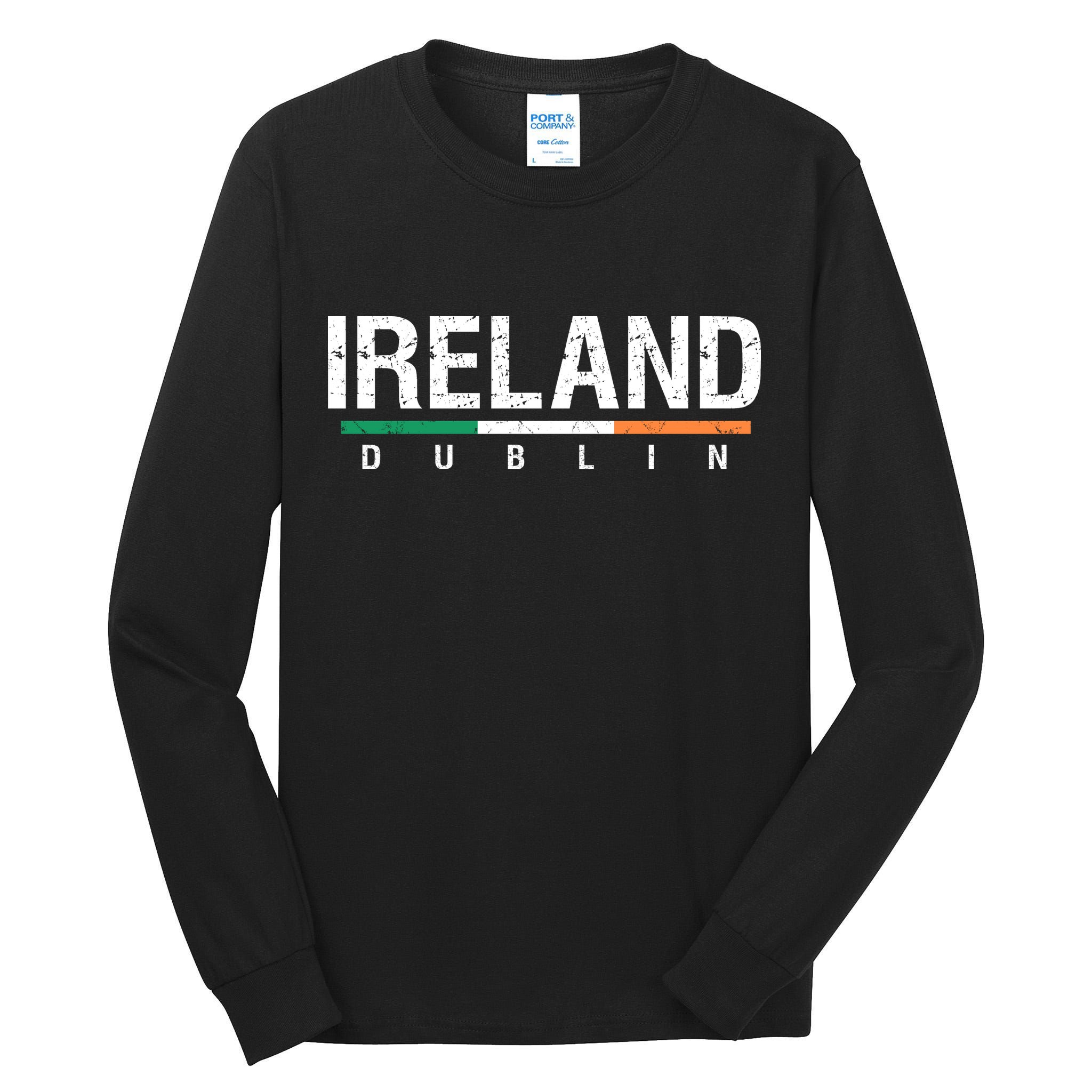 Ireland Dublin Flag Tall Long Sleeve T-Shirt