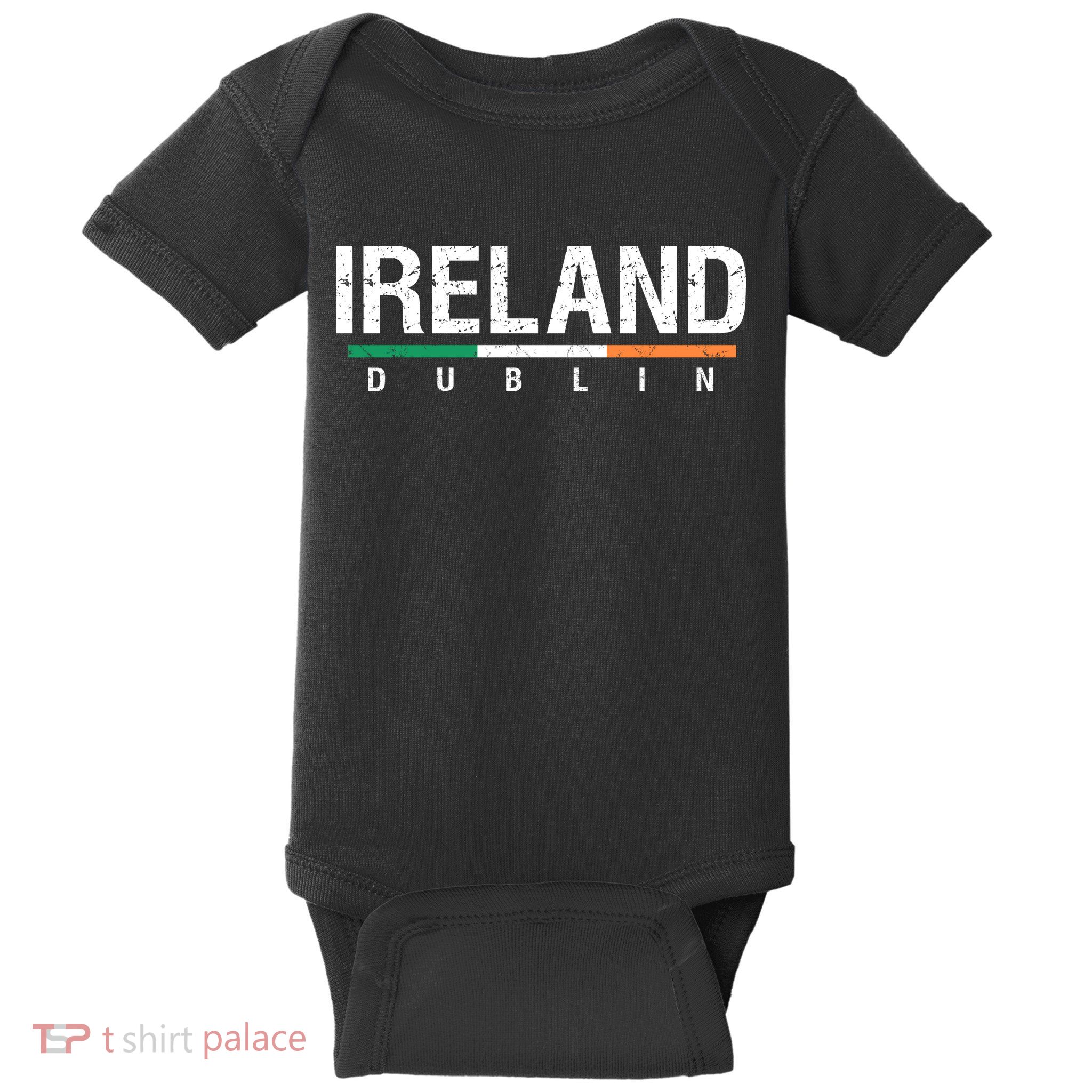 Ireland Dublin Flag Baby Bodysuit