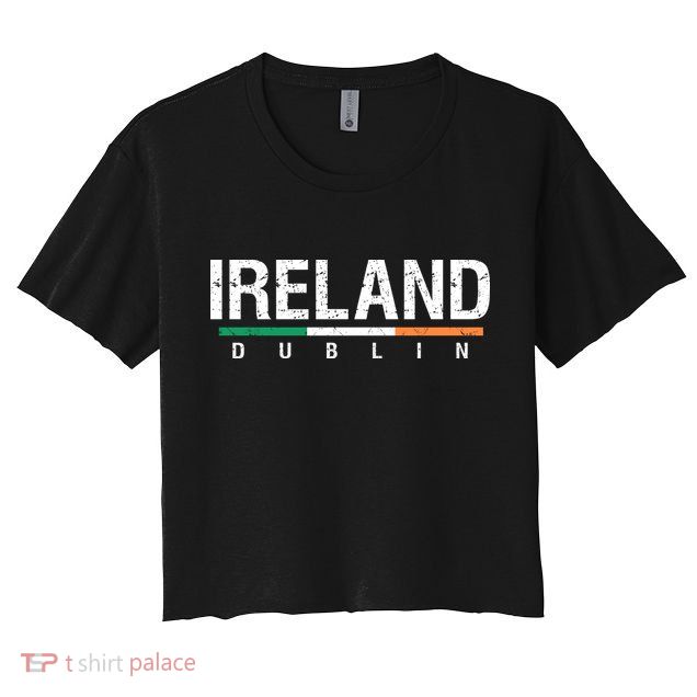 Ireland Dublin Flag Crop Top