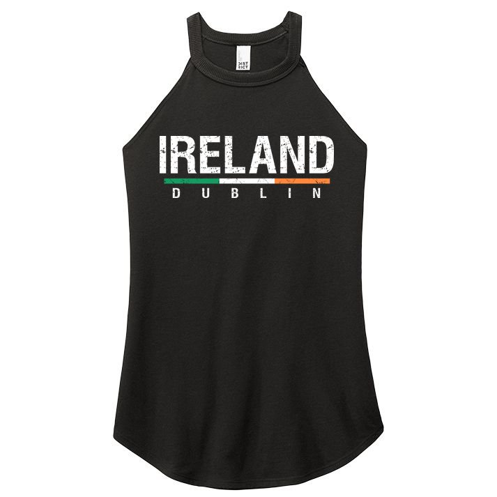 Ireland Dublin Flag Women's Perfect Tri Rocker Tank
