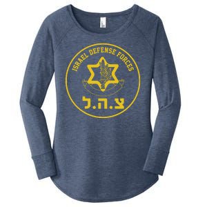 Israel Defense Forces Women's Perfect Tri Tunic Long Sleeve Shirt