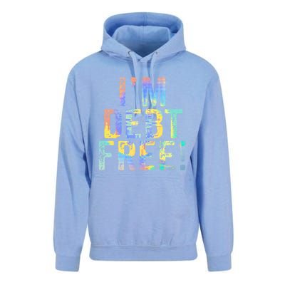 Im Debt Free Financial Freedom Literacy Vintage Tiegiftdye Meaningful Gift Unisex Surf Hoodie