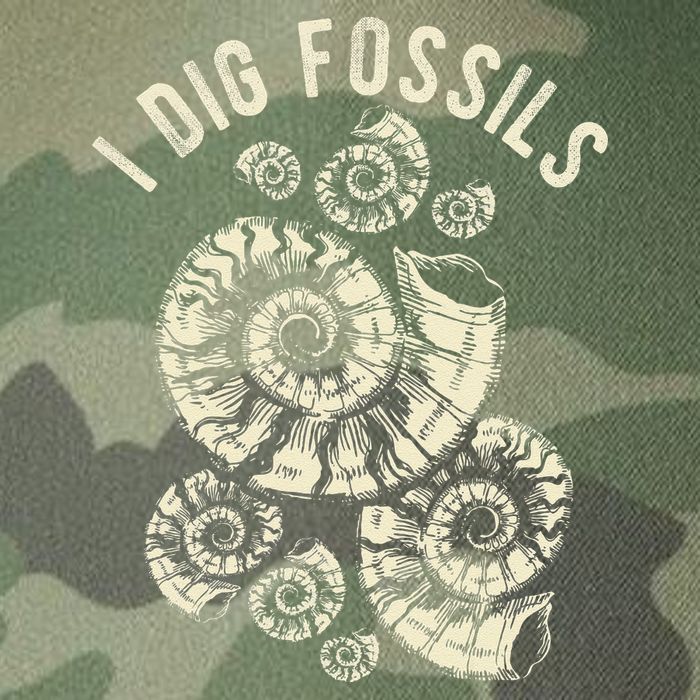 I Dig Fossils Ammonite Fossil Legacy Tie Dye Trucker Hat