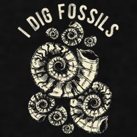 I Dig Fossils Ammonite Fossil Ladies PosiCharge Tri-Blend Wicking Tank