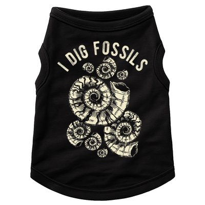 I Dig Fossils Ammonite Fossil Doggie Tank