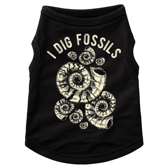 I Dig Fossils Ammonite Fossil Doggie Tank