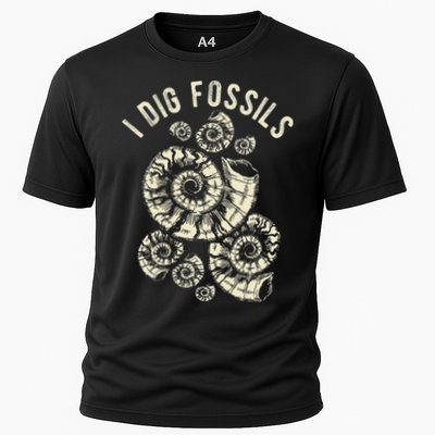 I Dig Fossils Ammonite Fossil Performance Shirt