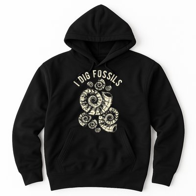 I Dig Fossils Ammonite Fossil Hoodie