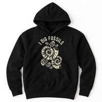 I Dig Fossils Ammonite Fossil Hoodie