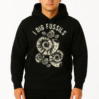 I Dig Fossils Ammonite Fossil Hoodie