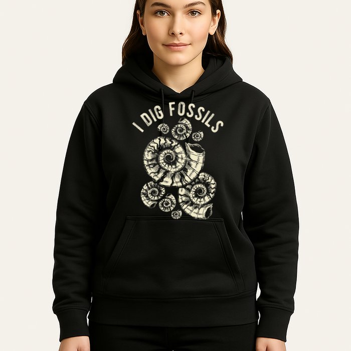 I Dig Fossils Ammonite Fossil Hoodie