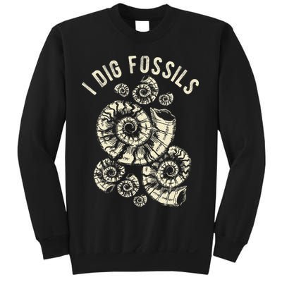 I Dig Fossils Ammonite Fossil Sweatshirt