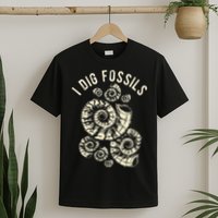 I Dig Fossils Ammonite Fossil T-Shirt
