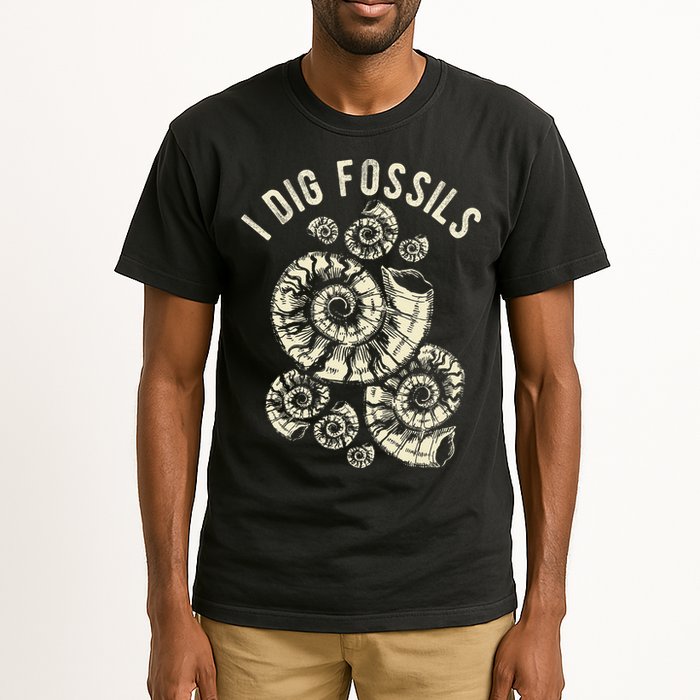 I Dig Fossils Ammonite Fossil Tall T-Shirt