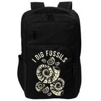 I Dig Fossils Ammonite Fossil Impact Tech Backpack