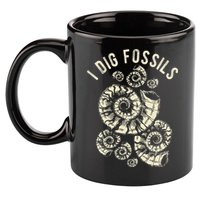 I Dig Fossils Ammonite Fossil 11oz C Handle Ceramic Mug
