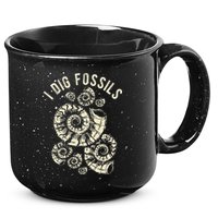 I Dig Fossils Ammonite Fossil 15oz Campfire Ceramic Mug