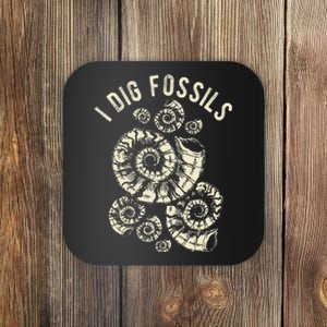 I Dig Fossils Ammonite Fossil Coaster