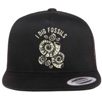 I Dig Fossils Ammonite Fossil Flatbill Hat