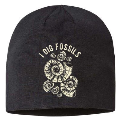 I Dig Fossils Ammonite Fossil Sustainable Beanie