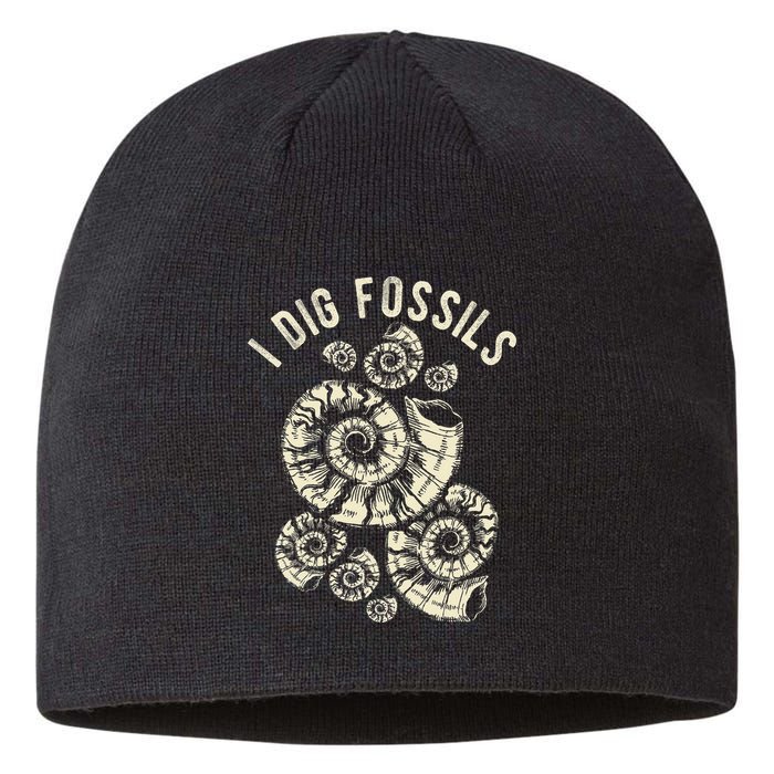 I Dig Fossils Ammonite Fossil Sustainable Beanie