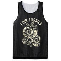 I Dig Fossils Ammonite Fossil Mesh Reversible Basketball Jersey Tank