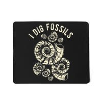 I Dig Fossils Ammonite Fossil Mousepad