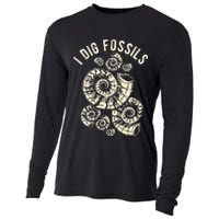 I Dig Fossils Ammonite Fossil Cooling Performance Long Sleeve Crew