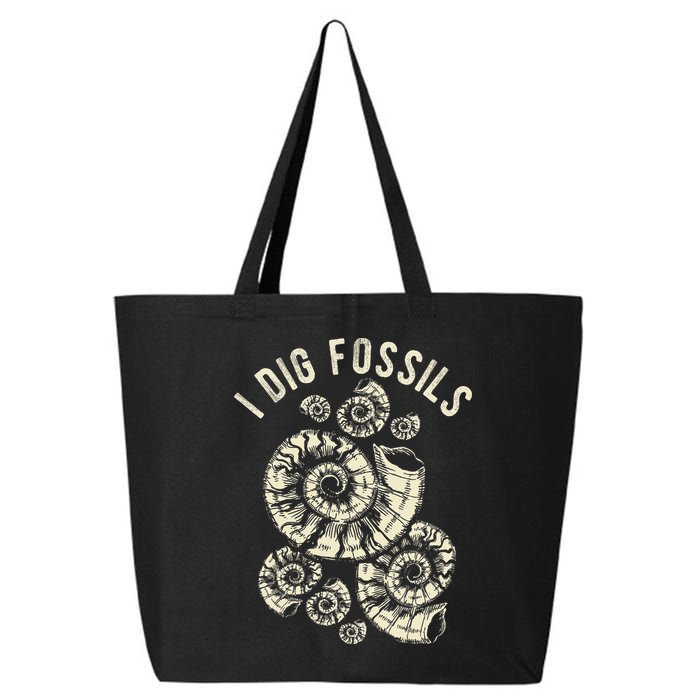 I Dig Fossils Ammonite Fossil 25L Jumbo Tote