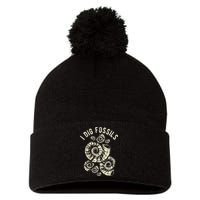 I Dig Fossils Ammonite Fossil Pom Pom 12in Knit Beanie