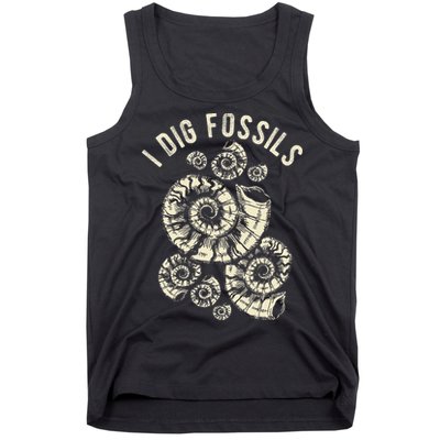 I Dig Fossils Ammonite Fossil Tank Top