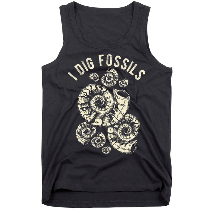 I Dig Fossils Ammonite Fossil Tank Top