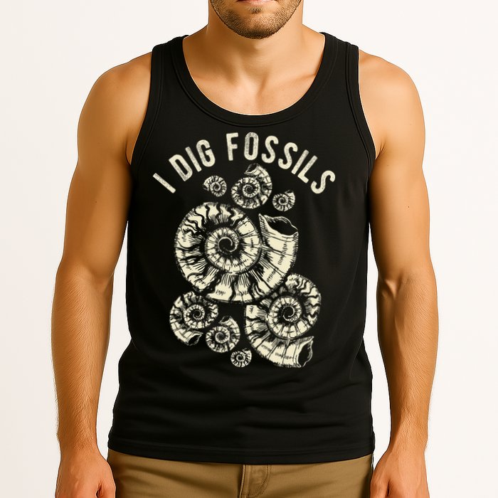I Dig Fossils Ammonite Fossil Tank Top