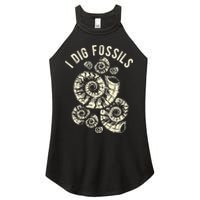 I Dig Fossils Ammonite Fossil Women's Perfect Tri Rocker Tank